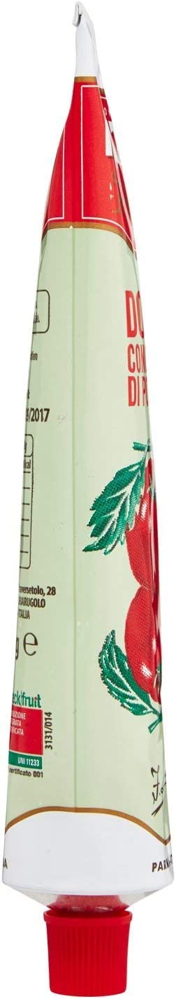 Mutti Doppio Concentrato di Pomodoro, concentrado de tomate doble, 100% tomate italiano, tubo de 130 g + lata italiana gourmet Polpa di Pomodoro de 400 g