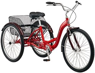 Schwinn Meridian Adult Trike, Three Wheel Cruiser Bike, 1-Speed, 26-Inch Wheels, Cargo Basket