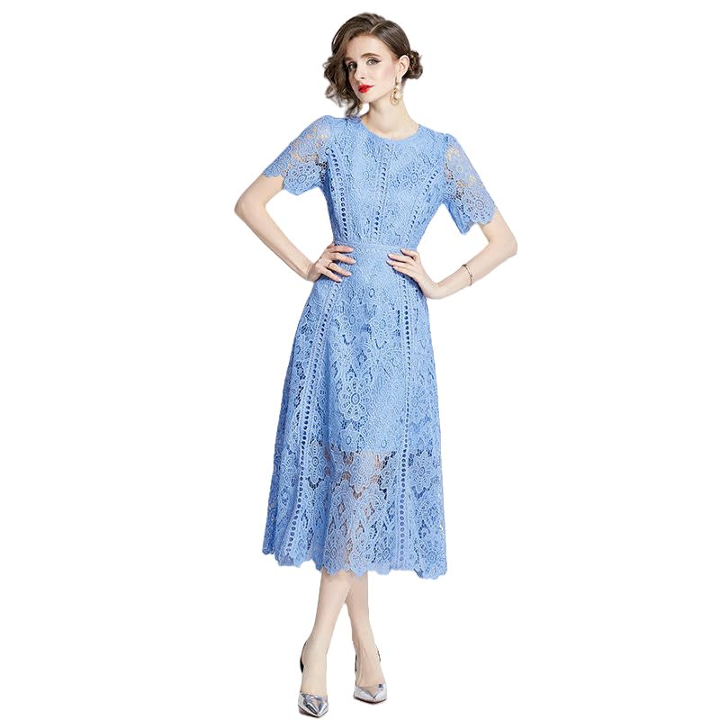 Robe longue d'été pour un thé en terrasse ou un événement chic et formel