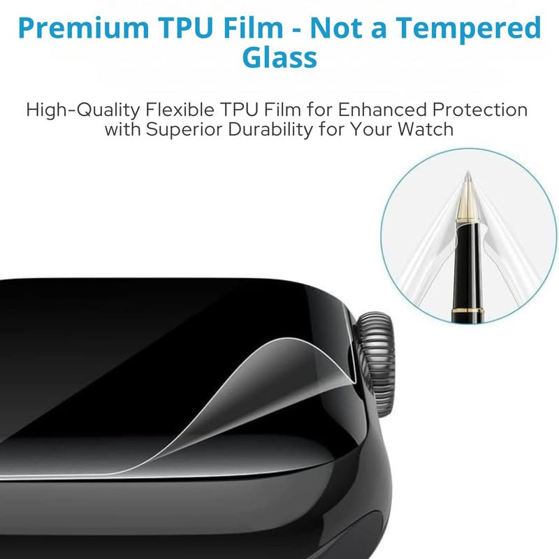 Image of 2 Pack| Smartwatch Screen Protector for Noise ColorFit Pro 5 |1.85 inch| | Flexible TPU Film, 9H Scratch Resistant, Bubble Free Installation - Not Tempered Glass