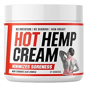 Hot Неmp Cream – Arthritis, Carpal Tunnel, Inflammation, Back, Foot, Nerve, Joint, Muscle, Neck Раin, Natural Stress Relief – MSM, Turmeric, Aloe, Arnica – Warming Topical Salve