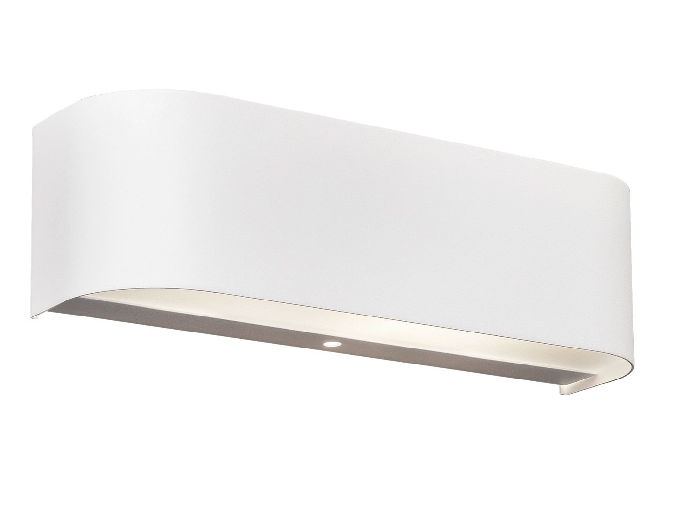Trio Leuchten LED Wandleuchte 220810201 Adriano Aluminium weiß, Glas weiß satiniert, 2 x 3.1 Watt LED