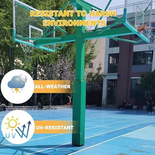 Weatherproof Garage Pole Pads - Durable Column Cushion Wrap 3.3ft-5.9ft for Pillars, Impact Absorption, Parking Lot Protection, Safety Foam Wrap