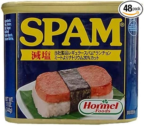 ホーメル減塩スパム340g×48個(2ケース) 【受注生産品】 63.0%OFF htckl