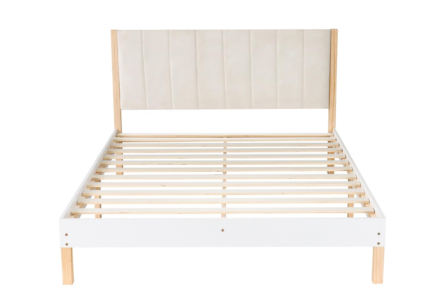 IZTOSS Matelas 140x190 avec Cadre de Lit en Bois avec Tete.Epaisseur 26CM