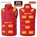 RiToEasysports Heated Jacket,15 Zones Heated Vest Neck Back Abdomen Lumbar Heated Vest for Men Women for Skiing Motorcycle Snowmobile (4XL)
