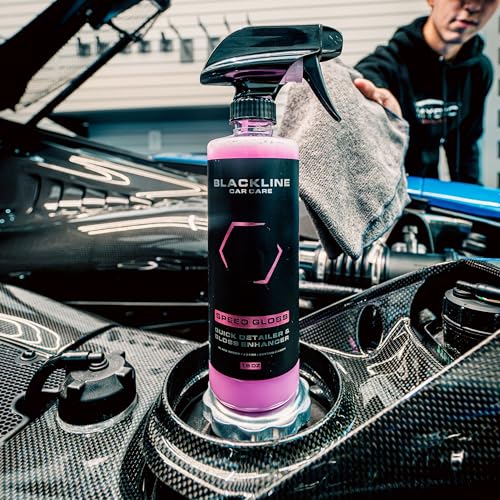 Blackline Car Care - Speed Gloss Quick Detailer & Shine Spray - Versatile, Fast Cleaning for a Streak-Free, Glossy Finish on All Vehicle Surfaces (16 Fl Oz) - Image 3