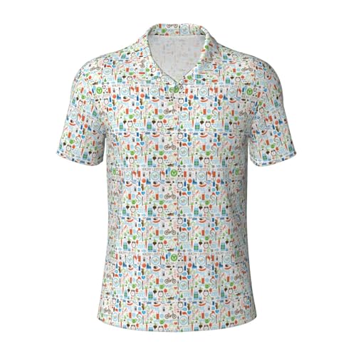 Polo homme été respirant manches courtes style décontracté de travail