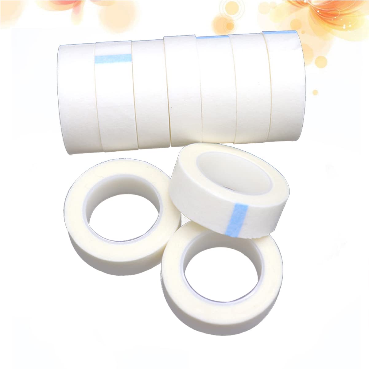 FOMIYES Lash Extension Isolation Tape 24pcs Eyelash Extension Adhesive Tape Non-woven for Lash Grafting