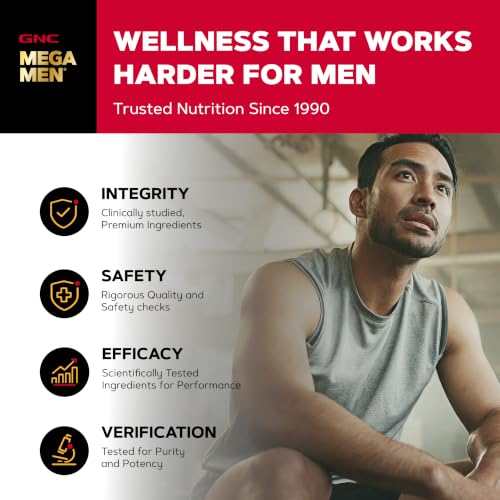 GNC Mega Men Performance & Vitality Vitapak Program V2, 30 Ct, 30 Servings