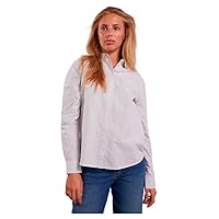 PIECES Pcirena LS Oxford Shirt Noos, Camicia Donna