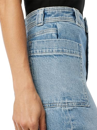 Joe's Women's The Pheobe High Rise Patch Pocket Midi Denim Skirt4
