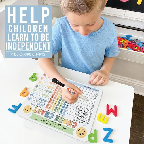 Image of Magnetic Chore Chart for Kids Dry Erase Reward Chart for Home and Classroom