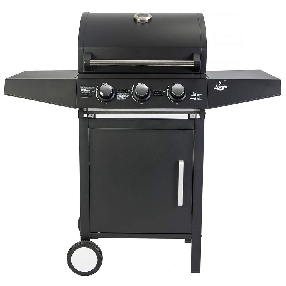 El Fuego grill gazowy z 3 palnikami BBQ
