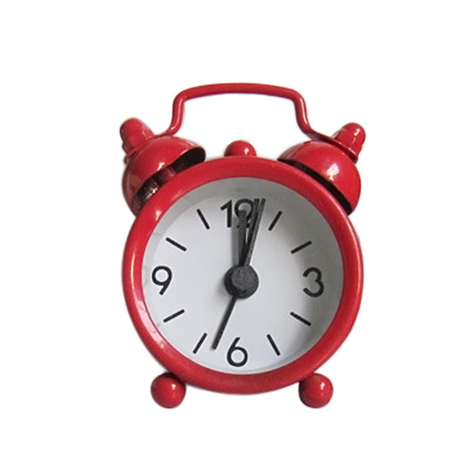 SBZIOJHDR alarm clock, Alarm clocks bedside for bedrooms, Clock Snooze Silent Wake Up Table Creative Cute Mini Metal Small Electronic