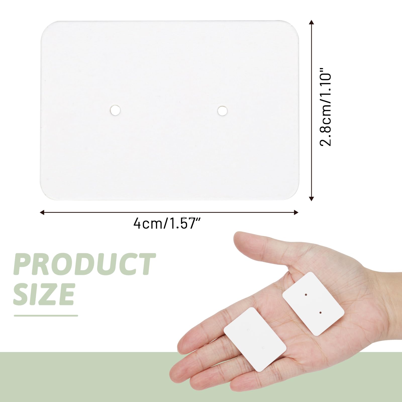 Earring Card Holder - 300 PCS Earring Display Holder Cards, 1.1