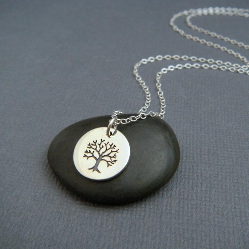 Collier arbre de vie en argent 925 avec chaîne de 45 cm - 2