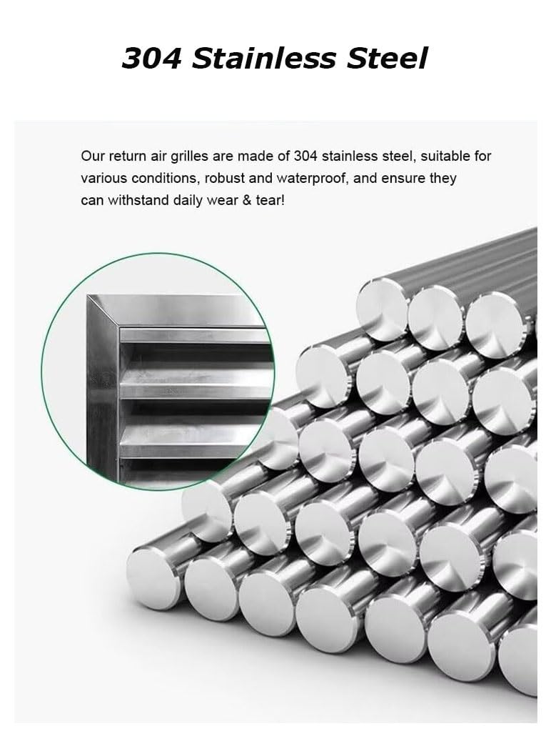 Griglia Di Sfiato In Acciaio Inox Per Case E Aziende 60 X 60cm Facile Da Installare Copertura Per Condotto Di Ventilazione Esterna E Resistente Traspirante(40x40cm/16x16in)
