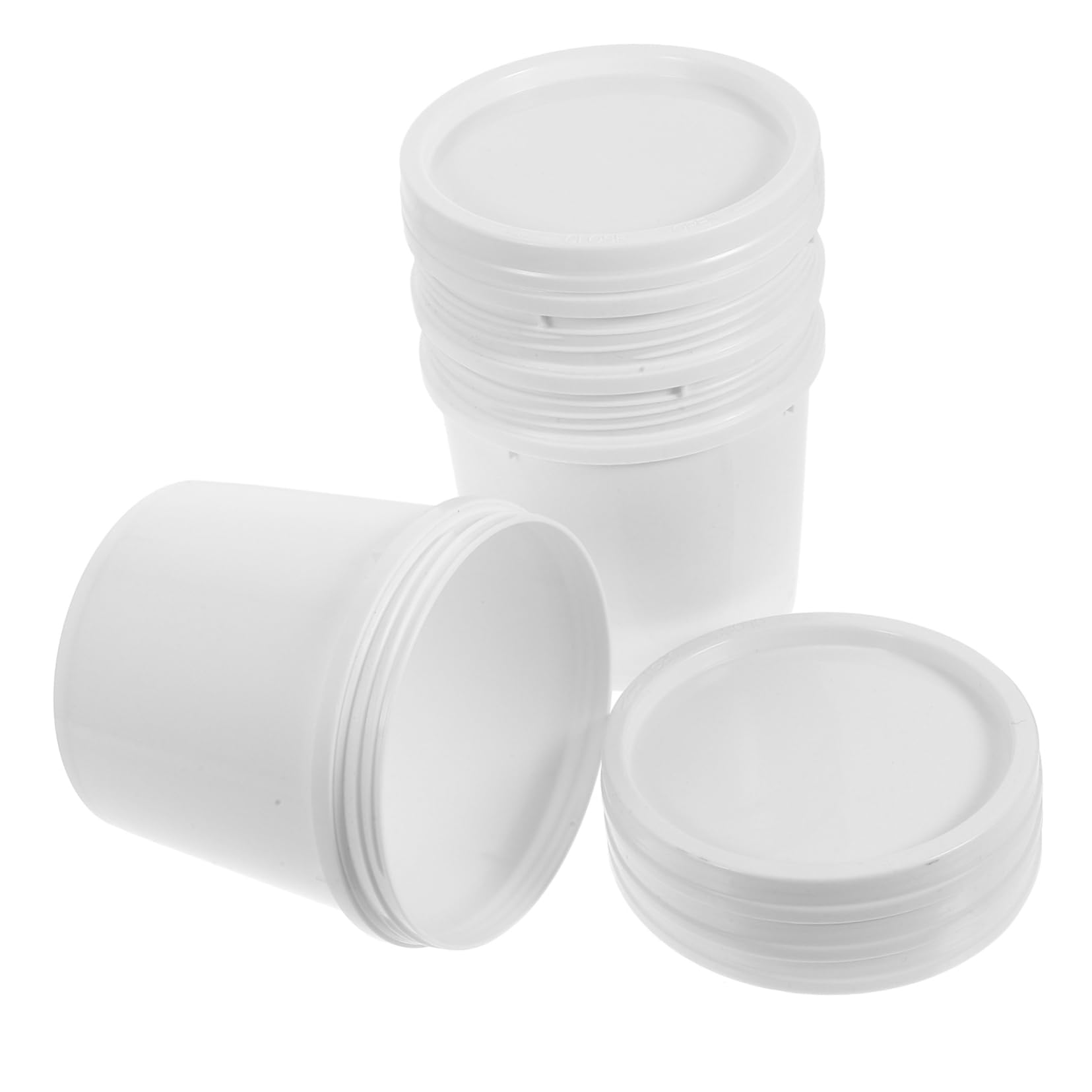 Zerodeko 5 Series Cubo De Plástico De Calidad Alimentaria Lata De Pintura Botes De Pintura Con Tapa Cubos De Agua Con Tapa Cubos Con Asas Baldes Cubo De Agua El Plastico 4 Piezas X 5
