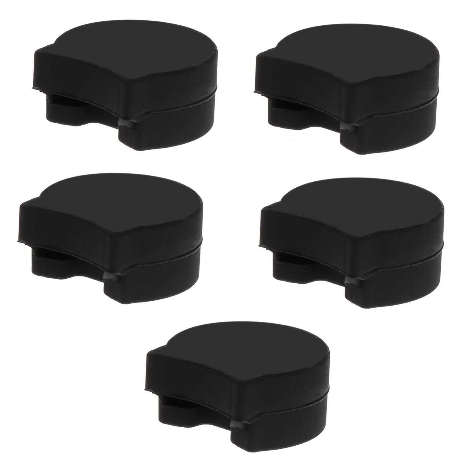BIUDECO 5pcs Black Rubber Clarinet Thumb Rest Cushion Protector Soft and Durable Thumb Cushion for Clarinet Players Maintains Correct Finger Position