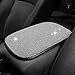 ZIMISI 11.9''×8.4'' Bling Car Center Console Cover, Crystal Diamond Arm Rest Cover for Car, Soft Elbow Pillow Automotive Armrest Seat Box Cover, Arm Rest Protective Cushion Pad for Women Men (White)