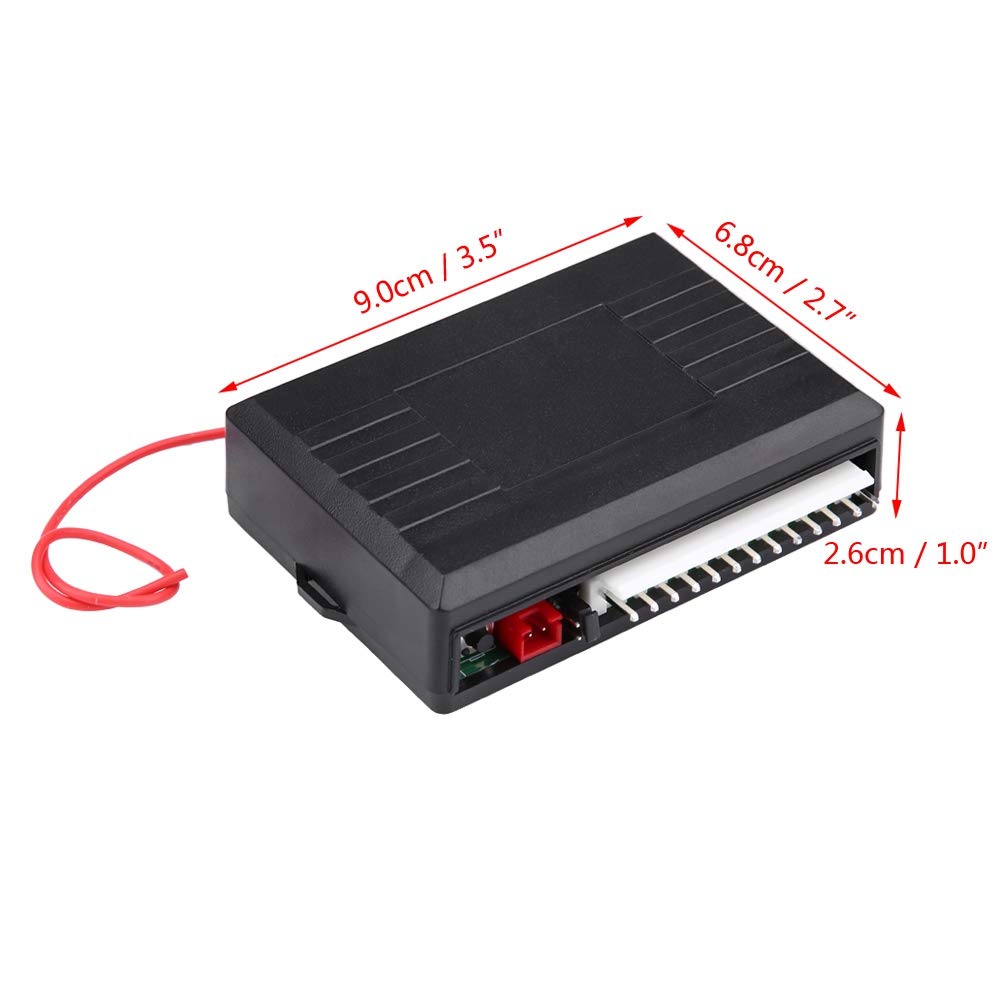 KIMISS Sistema de entrada sin llave con cerradura de puerta de coche universal, sistema de entrada sin llave de coche con liberación de maletero Kit de control remoto con cierre centralizado