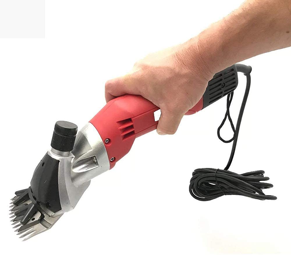Recortadora de lana, esquiladora de ovejas Máquina de corte eléctrica de 500 W Cortapelos para mascotas Tijeras de lana eléctricas Tijeras de pelo de caballo Corte de pel