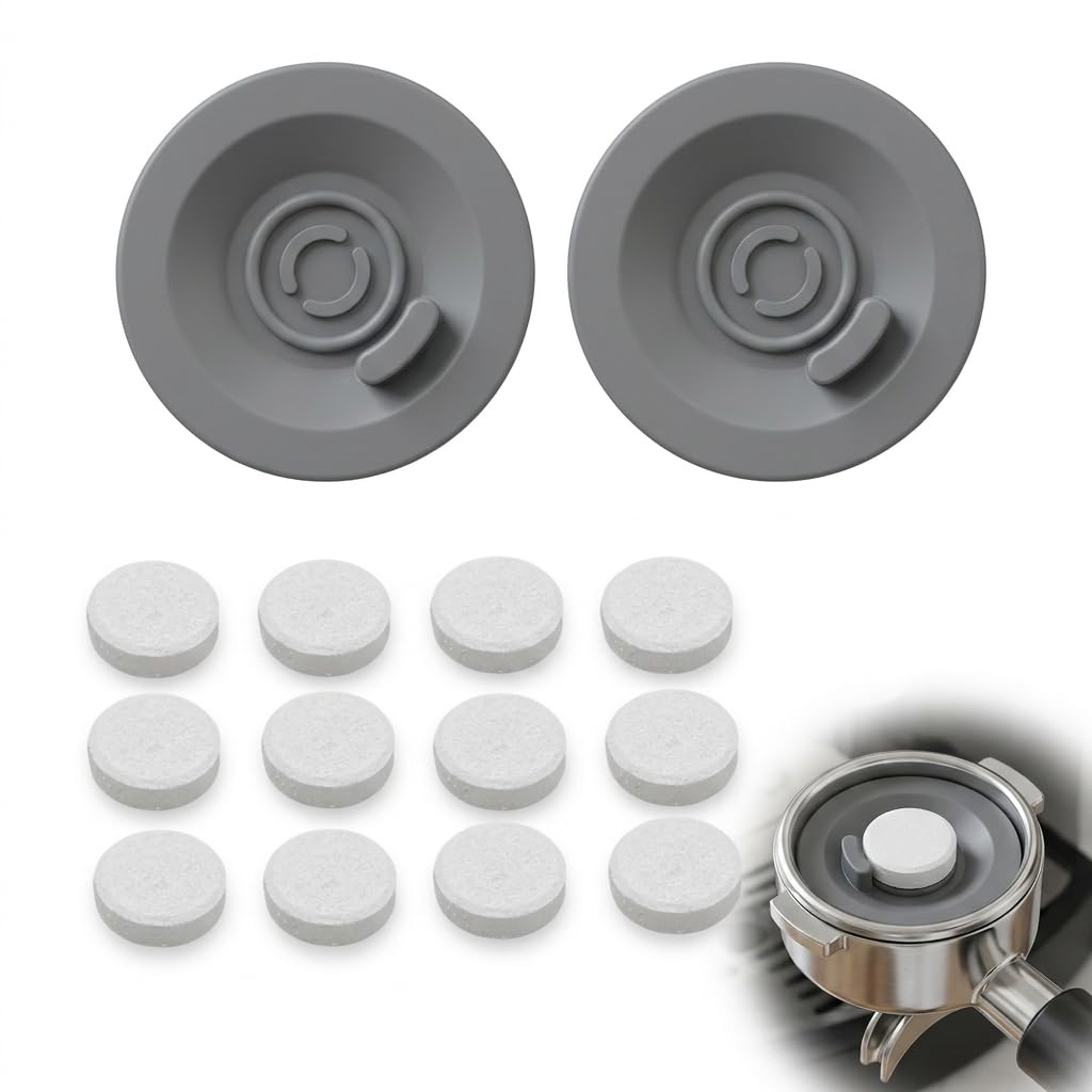 2 PCS Cleaning Discs 54mm with 12 Counts Cafe Cleaning Tablets for Ninja