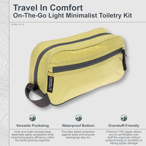 COCOON - Premium - On-The-Go Light Minimalist Toiletry Kit - Wild Lime - Small2