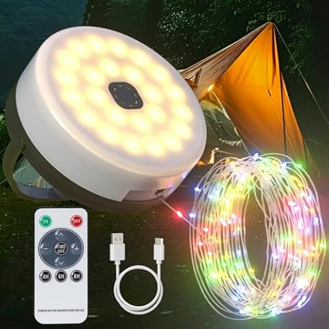 SoulBay USB Rechargeable Camping String Lights Cover