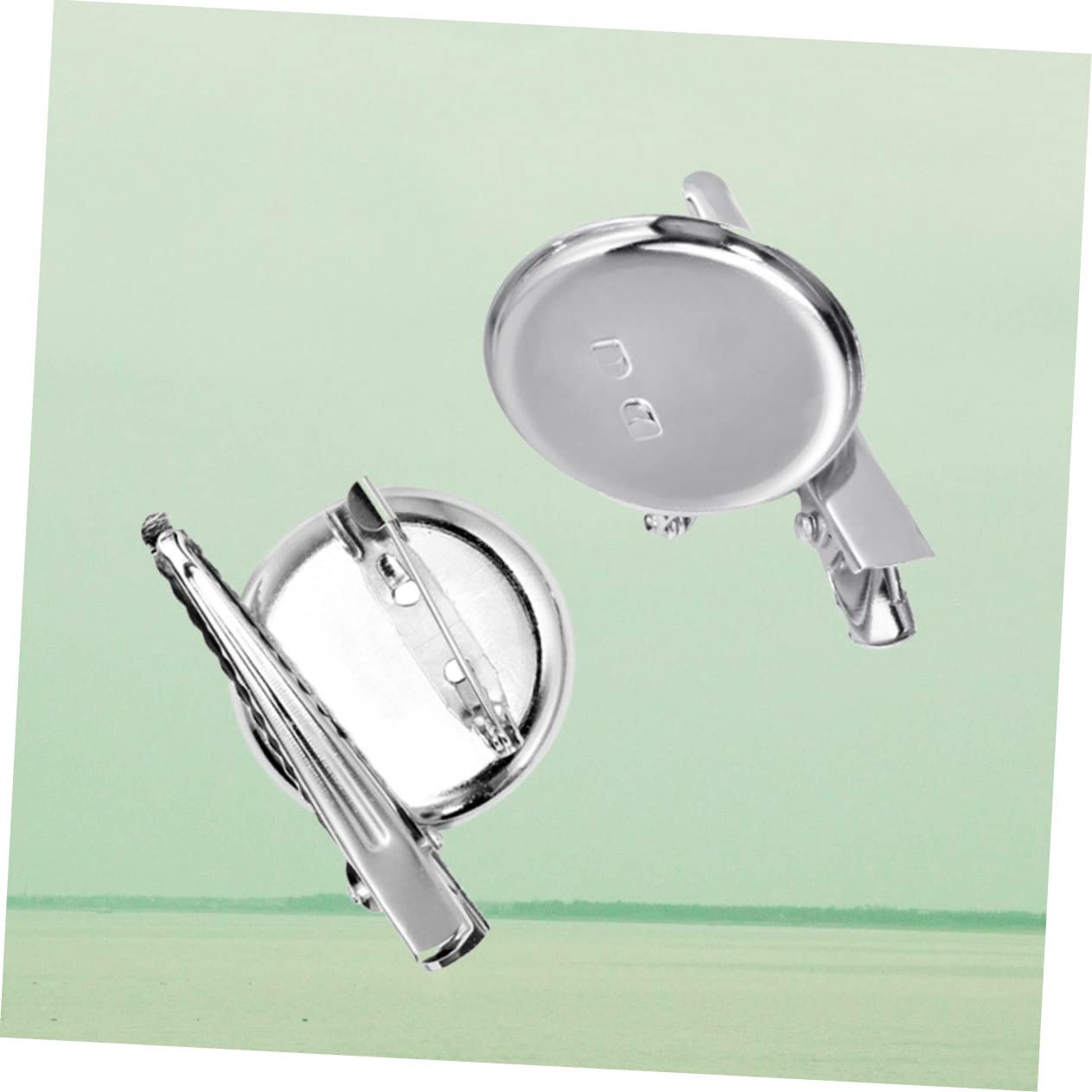 Anneome 20-teiliges Brosche-Set – Leere Lünetten, Nadelrohlinge, Bastelbedarf In Silber, Größe 4