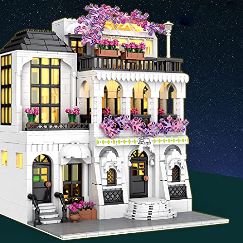 TopBau Blumenstraße View Modular Buildings Haus Bauset mit LED Set, 1953+Teile Stadthaus Kompatibel mit Lego Creator… – Bild 6