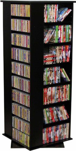 Venture Horizon VHZ Entertainment 1600 CD Molded Multimedia Revolving Tower Finish: Black