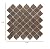 SomerTile FKOLT720 Hudson Tangier Brownstone 12-3/8" x 12-1/2" x 5 mm Porcelain Mosaic Tile, Brown, 10