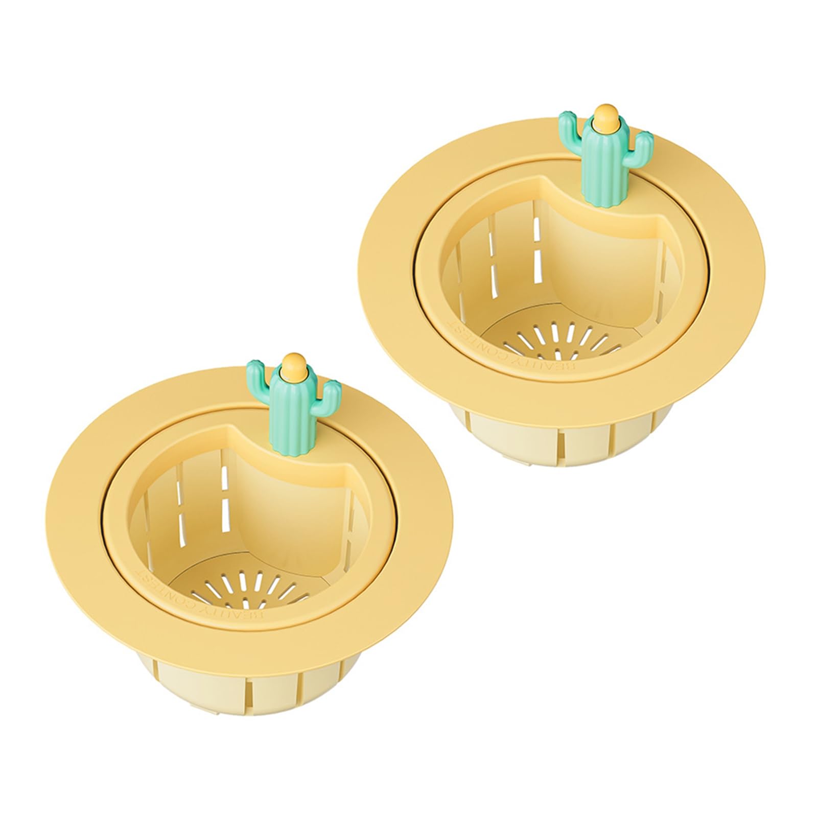 Drain Basket Cactus Sink Strainer Removable Quick Draining -Clog Filter Basket Durable Easy-Clean Kitchen Accessory