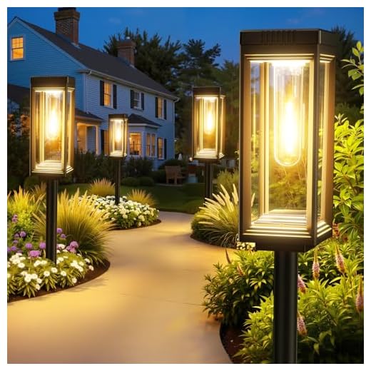 WdtPro Solar Pathway Lights 8 Pack
