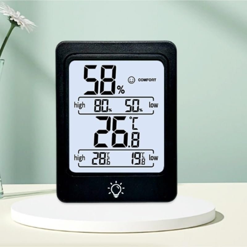 Digital Humidity Temperature Meter Magnetic Base for Home Use in Indoor Areas