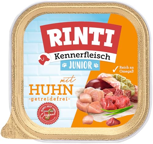 RINTI Kennerfleisch Schale | Junior mit Huhn | 9X 300g