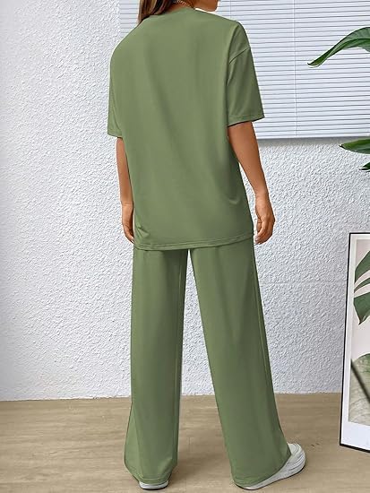 Image of My Swag Women's 2-Piece Loungewear Set, T-Shirt with Pants