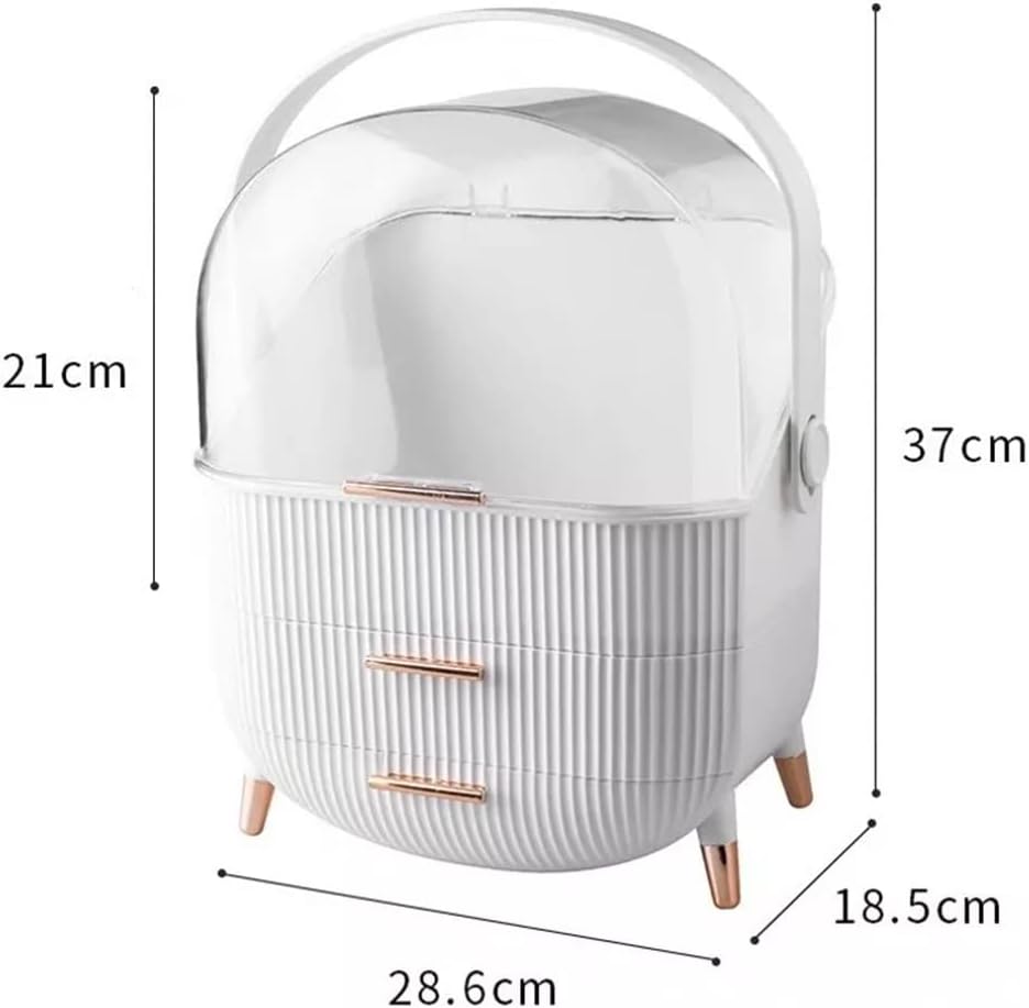 Transparent Makeup Jewelry Drawer Home Storage Boxs Multifunctional Travel Cosmetic Organizer image 2