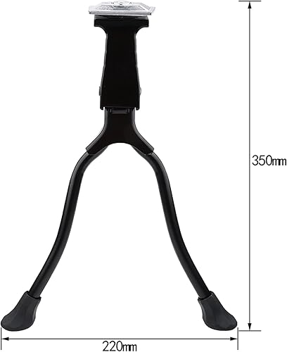 Miniatura 9 de Soporte de bicicleta de doble pierna de montaje central, ajuste práctico para bicicletas de montaña de 26 pulgadas y bicicletas de montaña con