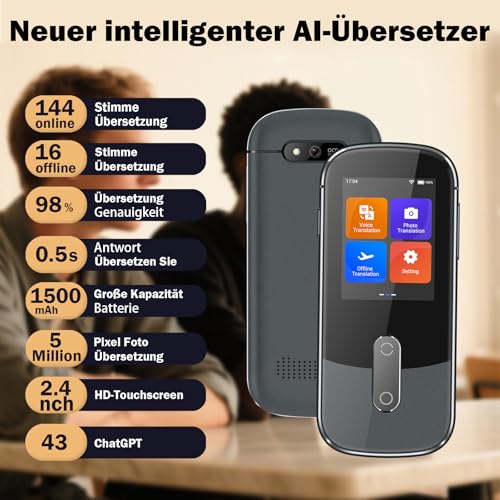 Wooask Sprachübersetzer Ohne Internet, Übersetzer Gerät Testsieger, Translator W09 Übersetzer Echtzeit 144 Sprachen mit sprachausgabe/Offline/Foto Sprachübersetzer für Reisen,Lernen und Business