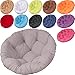 ACUY Cojin en papasan Sillon Ø70cm Redondo Grande en Silla Colgante Jardin Fácil de Limpiar para Cocina, Cuarto, Sala, Jardín, Terraza, Patio, Etc.