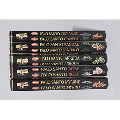 Hem Palo Santo Masala Assorted Incense Sticks - 5 Pack x 15 Sticks | 100% Natural Resin, Pure House & Flower Powder | Aromatherapy Incense For Air Purifier, Meditation & Spiritual Environment Cover