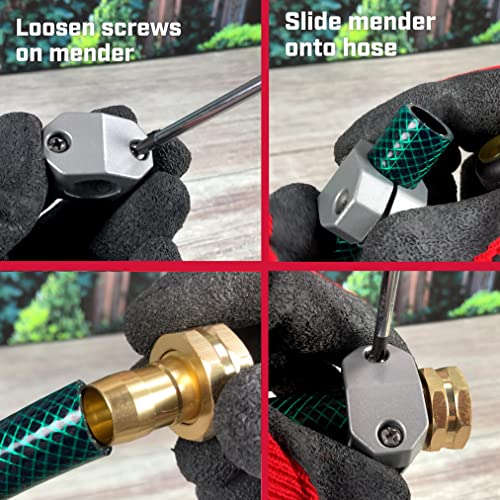 Chapin International 6-9456: Female Heavy-Duty Brass Mender Coupling, 5/8 Inch and 3/4 Inch Garden Hose Repair Fitting, Set of 2 by Chapin International - Image 3