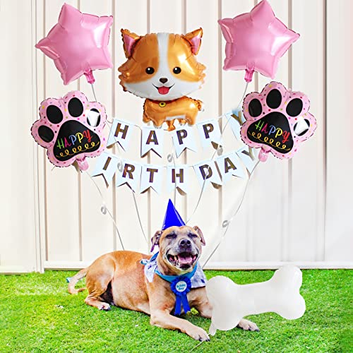 Manrule Dog Balloon Paw Print Dog Bone Balloons For Puppy Dog Birthday Decorations/Dog Birthday Party Supplies (Pink) #TOP5