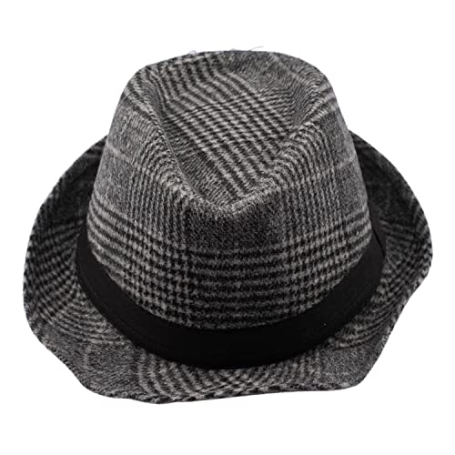 Image of The Tie Hub Fedora Hat for Men & Women|Wide Brim Felt, Sun hat, Beach Hat, Summer Hat, Party hat, Stylish hat