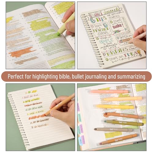 Image of Mr. Pen- Gel Highlighter, 12 Pack, Vintage Colors | Bible Highlighters No Bleed, No Bleed Highlighters