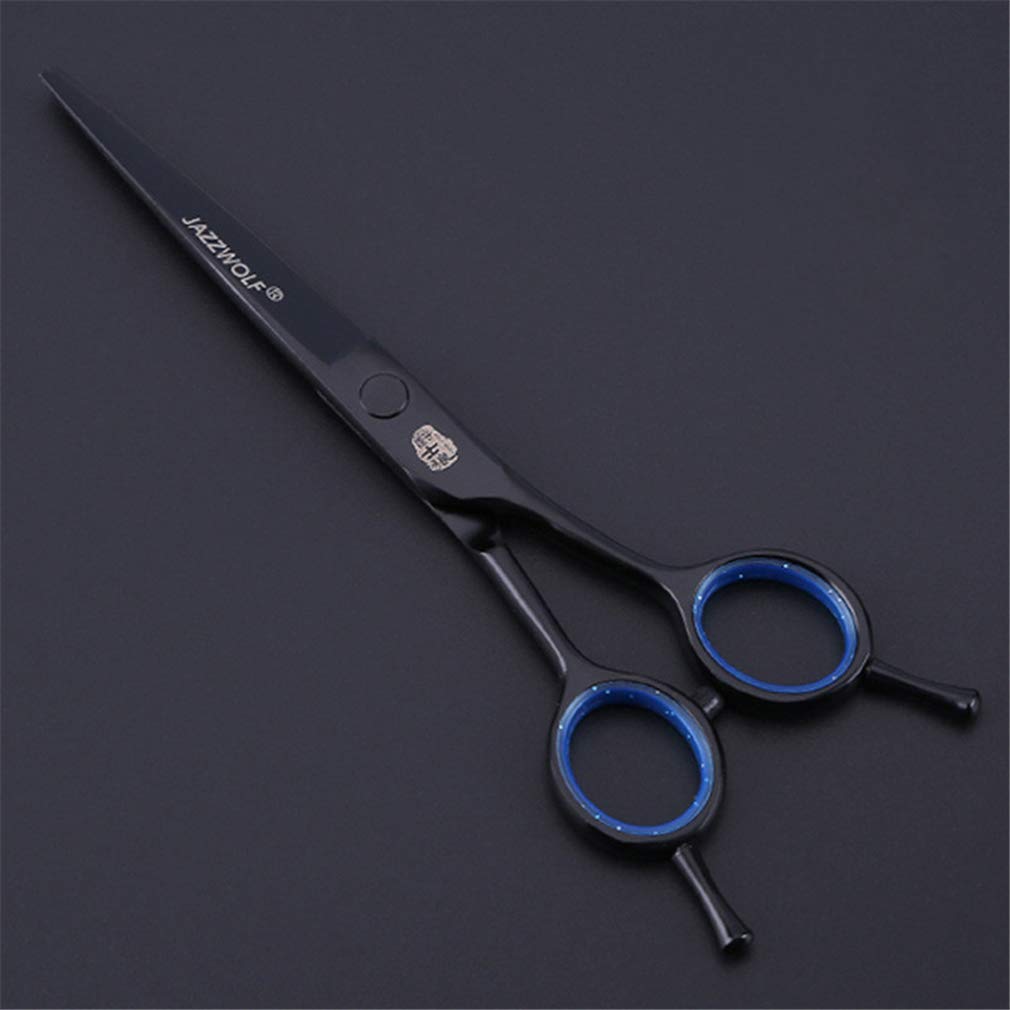 Haar-Ausschnitt-Scheren-Set (6,0 Zoll), Friseurschere Professionelle Ausdünnung Schere Set (Licht Und Sharp), Für Salon, Barbier Oder Home Use,Blau