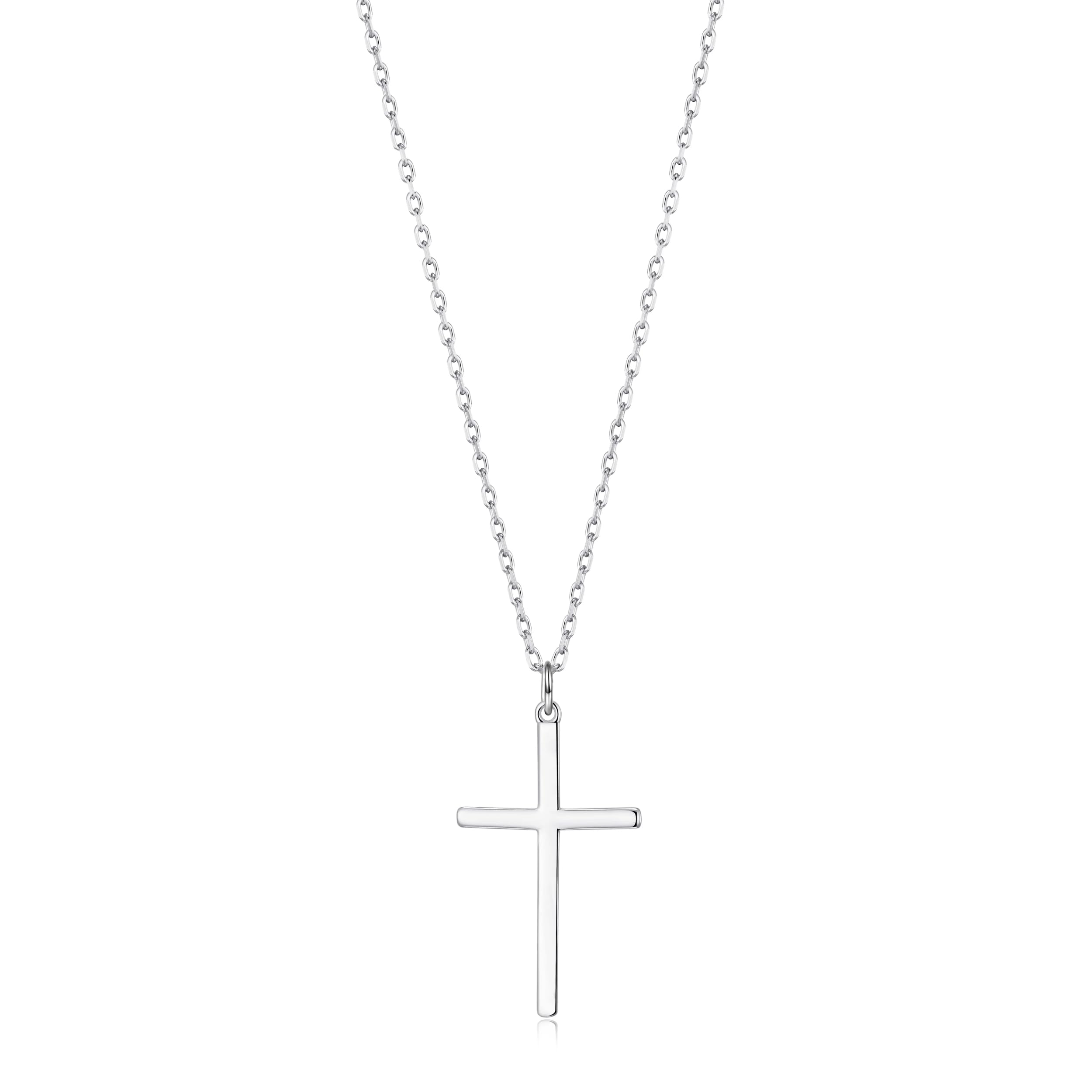Kreuz Halskette,Kreuz Anhänger,Sterling Silber Kreuz Anhänger Halskette